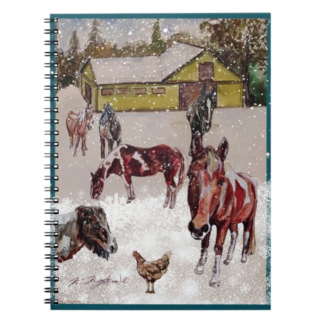 WINTER AT WEST HILLS RANCH NOTEBOOK (Front)