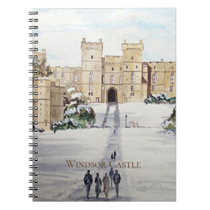 Winter at Windsor Castle Landscape Painting Notebook
