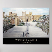 Winter at Windsor Castle Landscape Painting