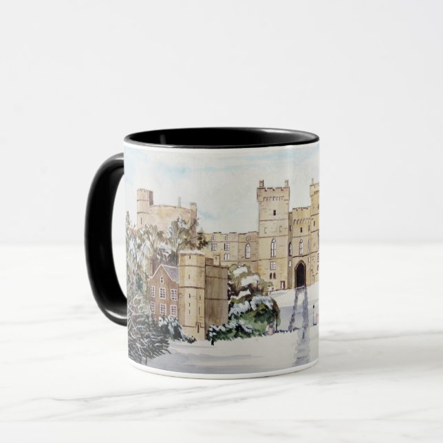 Winter at Windsor Castle Mug (Front Left)
