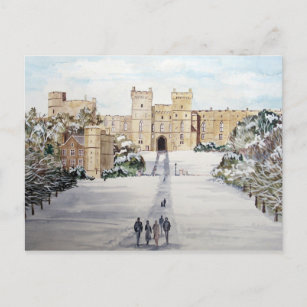 Winter at Windsor Castle Postcard