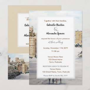 Winter at Windsor Castle Wedding Invitation