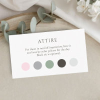 Winter Attire Dress Code Dots Enclosure Card