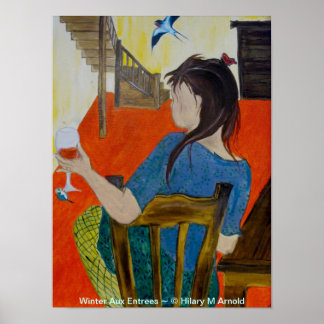 Winter Aux Entrees Original Art Print