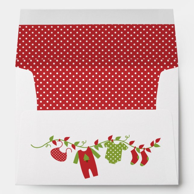 Winter Baby Clothesline Envelopes (Back (Bottom))