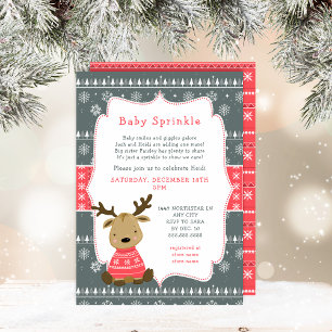 Winter Baby Deer Baby Sprinkle invitation