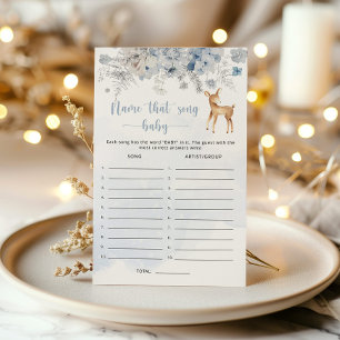 Winter baby deer Name that song baby shower game