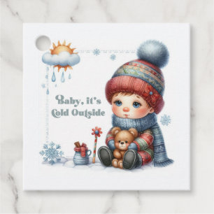 Winter "Baby It’s Cold Outside" Baby Shower Favour Tags