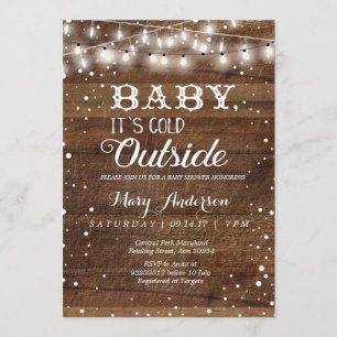 Winter Baby it’s cold outside baby shower invite