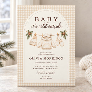 Winter Baby It's Cold Outside Baby Shower Invitation