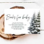 Winter Baby Shower Books For Baby Enclosure Card<br><div class="desc">Celebrate the joy of reading and the arrival of your little one with these Winter Baby Shower Books for Baby Enclosure Cards. Featuring a charming winter wonderland design with snowy trees and a cosy atmosphere, these cards are a wonderful addition to your baby shower invitations. Encourage your guests to bring...</div>