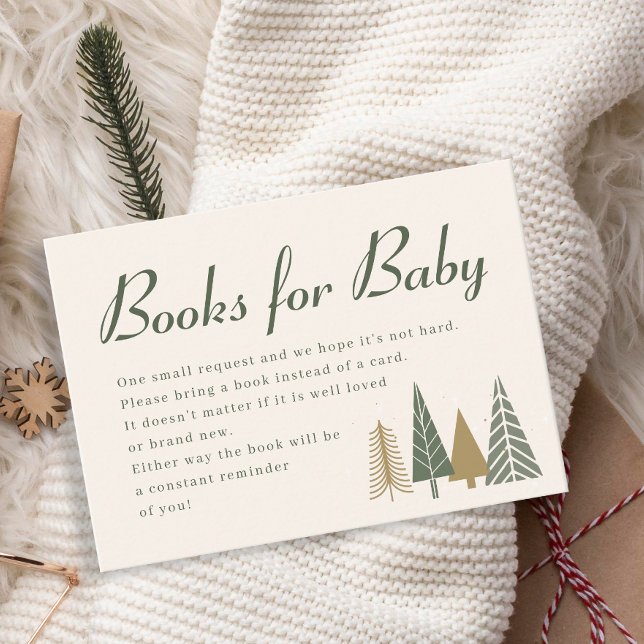 Winter Baby Shower Books for Baby  Enclosure Card (Creator Uploaded)