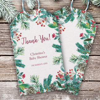 Winter Baby Shower Gift Tags