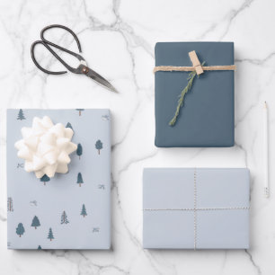 Winter Baby Shower Gift Wrap for Boys