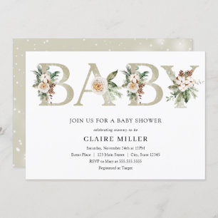 Winter Baby Shower invitation