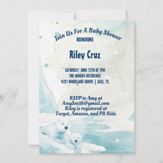 Winter Baby Shower Invitation