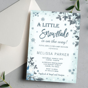 Winter Baby Shower Invitation