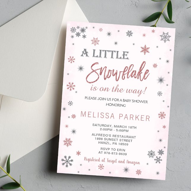 Winter Baby Shower Invitation (Creator Uploaded)