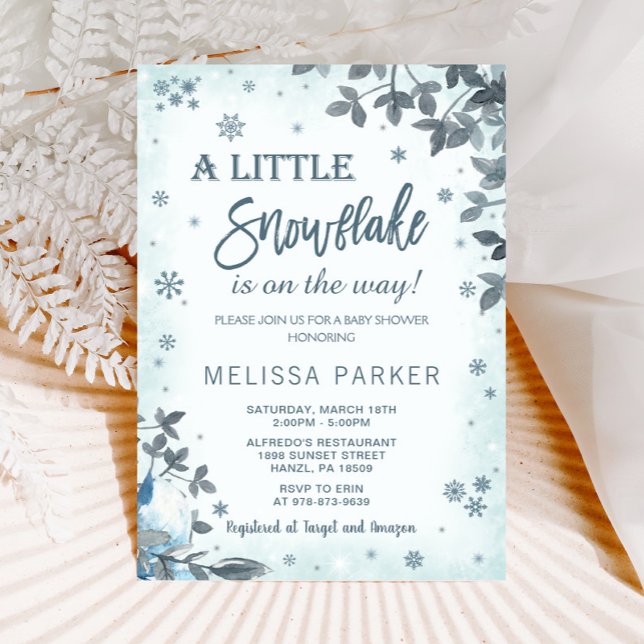 Winter Baby Shower Invitation (Creator Uploaded)