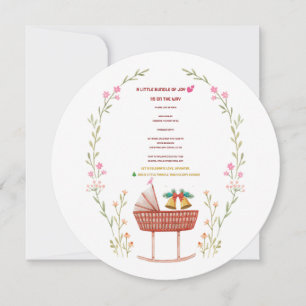 Winter Baby Shower Invitation - A Little Bundle 