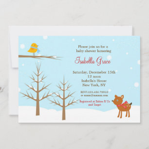 Winter Baby Shower Invitations