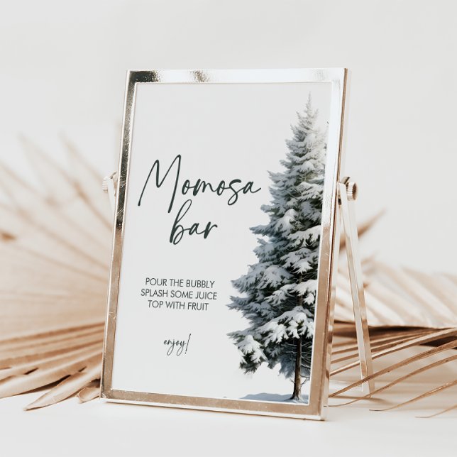 Winter Baby Shower Momosa Sign | Mum-osa Sign (Creator Uploaded)