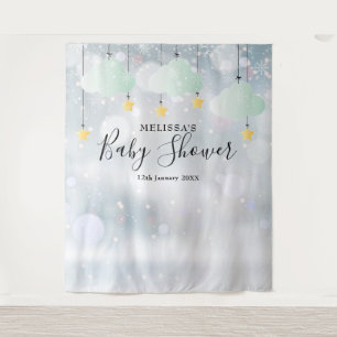 Winter Baby Shower Photo Booth Backdrop Tapestry