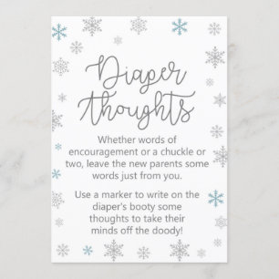Winter Baby Shower Sign Size 5x7" Invitation