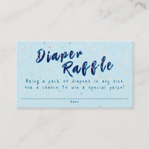 Winter Baby Sprinkle   Snow Flurry Diaper Raffle Enclosure Card