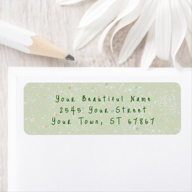 Winter Baby Sprinkle | Snow Flurry Return Address  (Insitu)