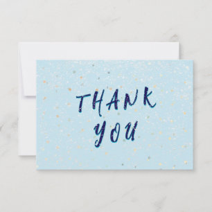 Winter Baby Sprinkle   Snow Flurry Thank You Card