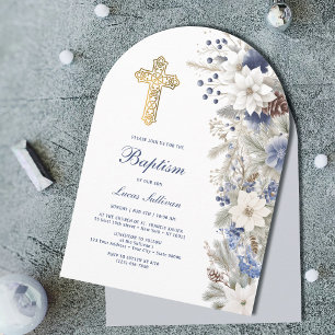 Winter Baptism Invitation