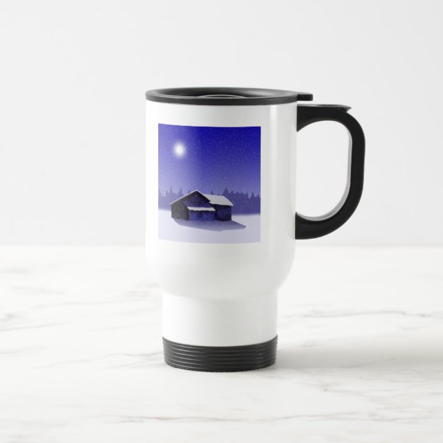 Winter Barn 2 Travel Mug (Right)