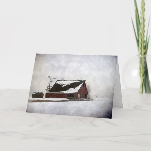 Winter Barn All Occasions Card (Front)