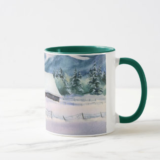 WINTER BARN by SHARON SHARPE Mug
