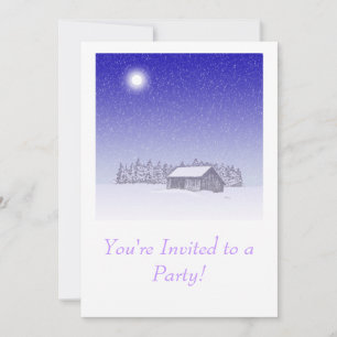 Winter Barn Invitation