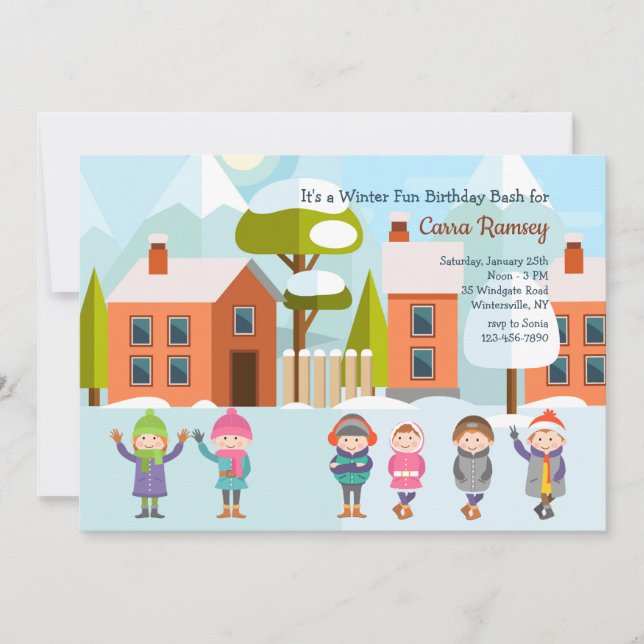 Winter Bash Invitation (Front)