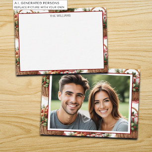 Winter Basket Photo Note Card