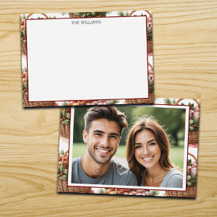 Winter Basket Photo Note Card
