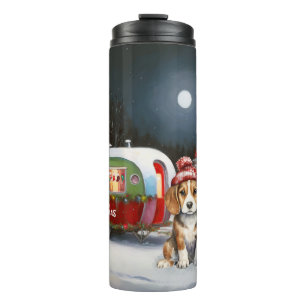 Winter Beagle Caravan Christmas Adventure  Thermal Tumbler