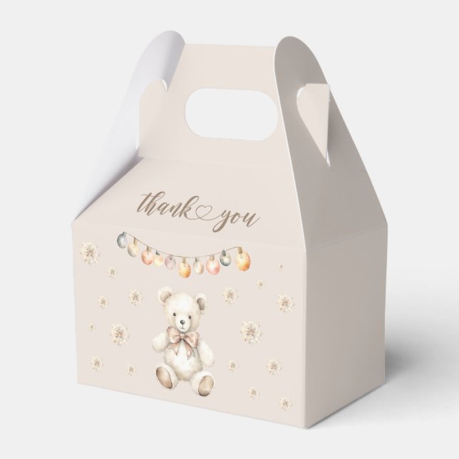 Winter bear Baby its cold outside Gender neutral Favour Box (Front Side)