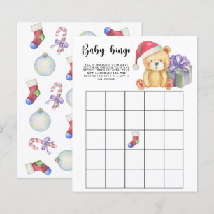 Winter Bear - Baby shower bingo game