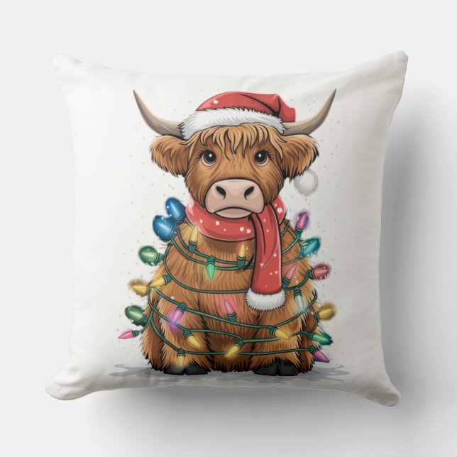 Winter Bear Throw Pillow (Front)