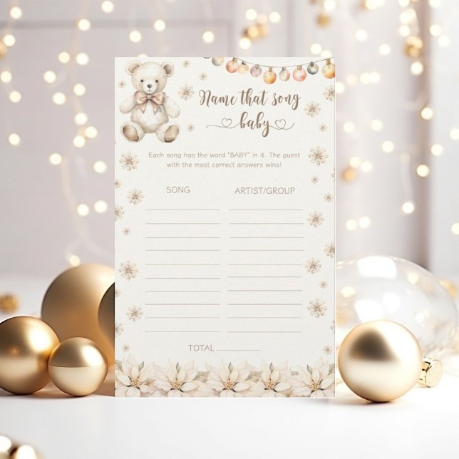 Winter bearly wait Baby Shower Name that song game (Creator Uploaded)