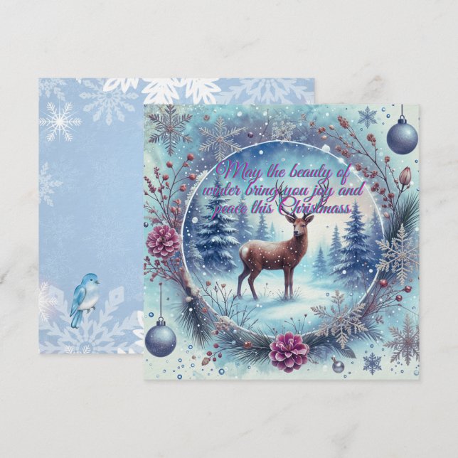 Winter Beauty Christmas Card (Front/Back)
