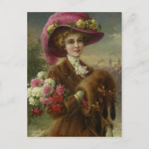 Winter Beauty in detail by Émile Vernon Postcard