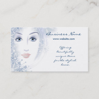 Winter Beauty Lady Design 2 Business Cards