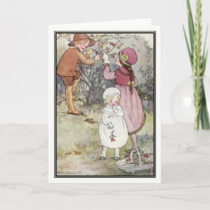 Winter Berries by Anne Anderson Holiday Card