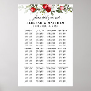 Winter Berries   Find Your Seat   Seating Chart