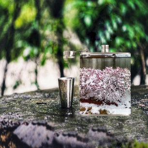 Winter Berries Hip Flask